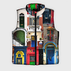 Мужской жилет London doors цифровой коллаж, цвет: 3D-светло-серый