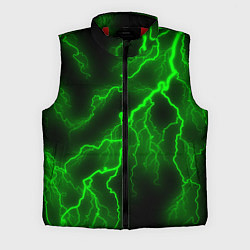 Мужской жилет МОЛНИЯ GREEN NEON, цвет: 3D-красный