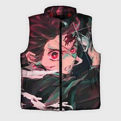 Мужской жилет Клинок рассекающий демонов, цвет: 3D-красный