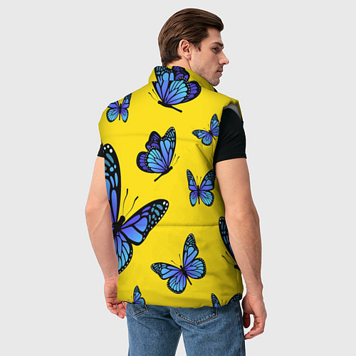 Мужской жилет БАБОЧКИ / 3D-Светло-серый – фото 4