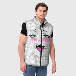 Мужской жилет Ахегао, цвет: 3D-черный — фото 2