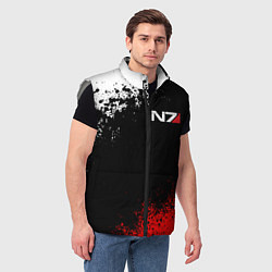 Мужской жилет MASS EFFECT N7, цвет: 3D-светло-серый — фото 2