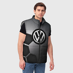 Мужской жилет VOLKSWAGEN, цвет: 3D-светло-серый — фото 2