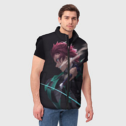 Мужской жилет KIMETSU NO YAIBA, цвет: 3D-черный — фото 2