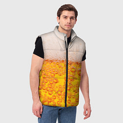 Мужской жилет ПИВО, цвет: 3D-черный — фото 2