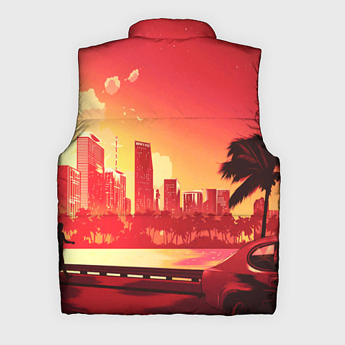 Мужской жилет HOTLINE MIAMI / 3D-Красный – фото 2