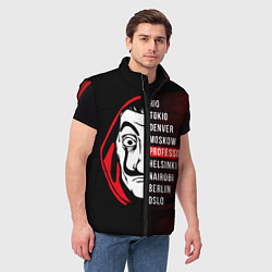 Мужской жилет La Casa de Papel Z, цвет: 3D-красный — фото 2