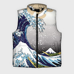 Мужской жилет The great wave off kanagawa, цвет: 3D-черный
