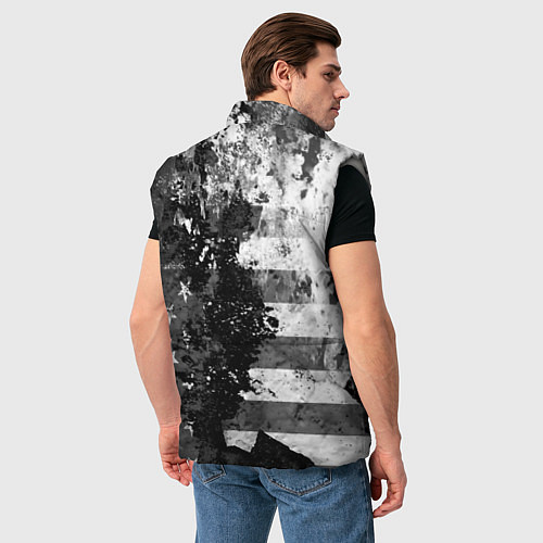Мужской жилет США / 3D-Светло-серый – фото 4