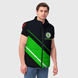 Мужской жилет SKODA, цвет: 3D-красный — фото 2