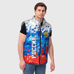 Мужской жилет RUSSIA SPORT, цвет: 3D-светло-серый — фото 2