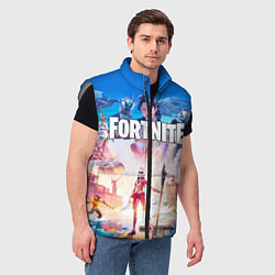 Мужской жилет ФОРТНАЙТ 3, цвет: 3D-светло-серый — фото 2