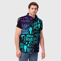 Мужской жилет BILLIE EILISH БИЛЛИ АЙЛИШ, цвет: 3D-светло-серый — фото 2