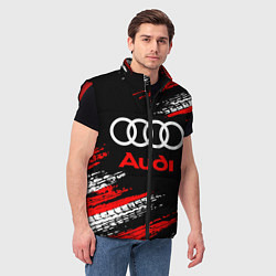 Мужской жилет AUDI, цвет: 3D-красный — фото 2