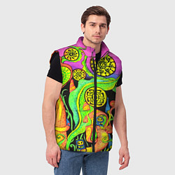 Мужской жилет КИСЛОТА КИСЛОТНЫЙ, цвет: 3D-черный — фото 2