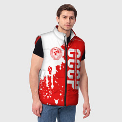 Мужской жилет СССР, цвет: 3D-красный — фото 2