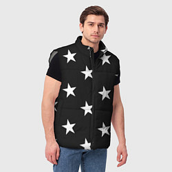Мужской жилет Звёзды, цвет: 3D-светло-серый — фото 2