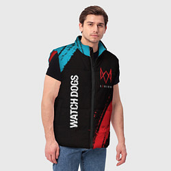 Мужской жилет WATCH DOGS LEGION ВОТЧ ДОГС, цвет: 3D-красный — фото 2