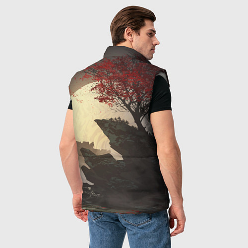 Мужской жилет Ghost of Tsushima / 3D-Светло-серый – фото 4