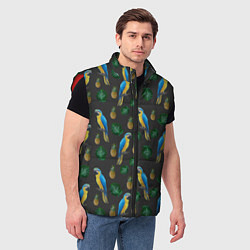 Мужской жилет Попугай Ара, цвет: 3D-красный — фото 2