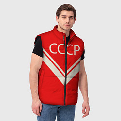 Мужской жилет СССР хоккейная форма, цвет: 3D-черный — фото 2