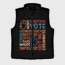 Мужской жилет Among Us, цвет: 3D-красный