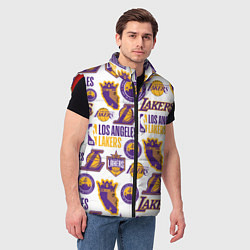 Мужской жилет LAKERS LOGO, цвет: 3D-красный — фото 2