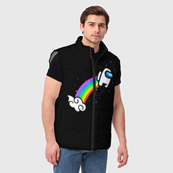 Мужской жилет Among Us, цвет: 3D-светло-серый — фото 2