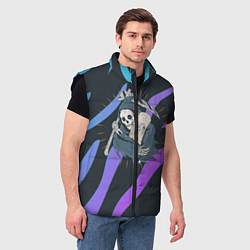 Мужской жилет Skate or die art, цвет: 3D-черный — фото 2
