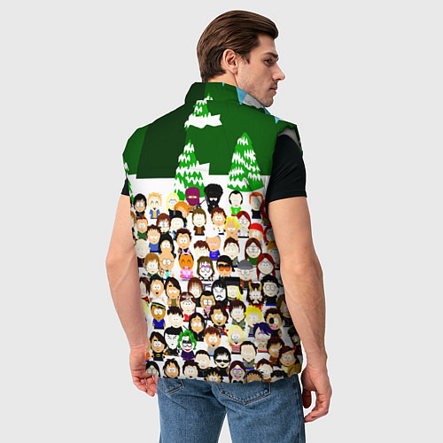 Мужской жилет Южный Парк South Park / 3D-Светло-серый – фото 4