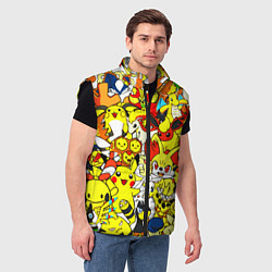 Мужской жилет ПОКЕМОНЫ, цвет: 3D-черный — фото 2
