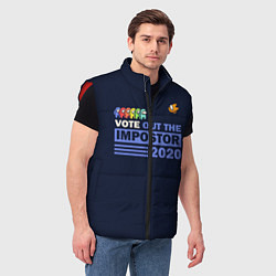 Мужской жилет Among Us Vote Out, цвет: 3D-красный — фото 2