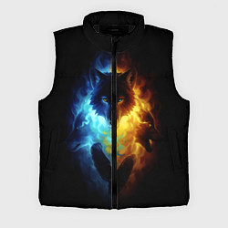 Мужской жилет Волки в огне
