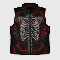 Мужской жилет Цифровой киберскелет, цвет: 3D-красный