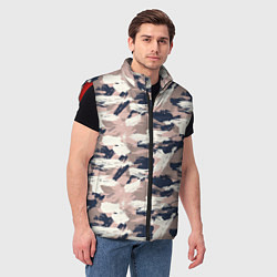 Мужской жилет Кремовый камуфляж, цвет: 3D-красный — фото 2