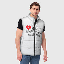 Мужской жилет Не все супергерои в плащах, цвет: 3D-черный — фото 2