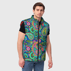 Мужской жилет Славянские Узоры, цвет: 3D-красный — фото 2