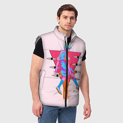 Мужской жилет Евангилион, цвет: 3D-светло-серый — фото 2