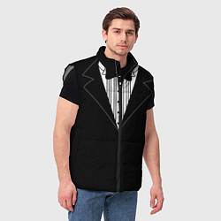 Мужской жилет Смокинг 2, цвет: 3D-светло-серый — фото 2
