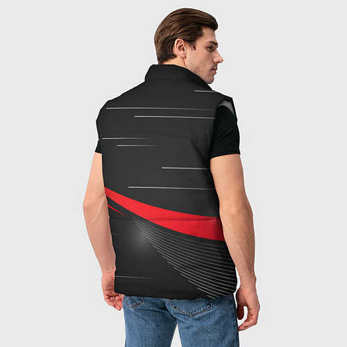 Мужской жилет TESLA ABSTRACT ТЕСЛА СПОРТ / 3D-Светло-серый – фото 4