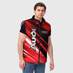 Мужской жилет Audi, цвет: 3D-светло-серый — фото 2