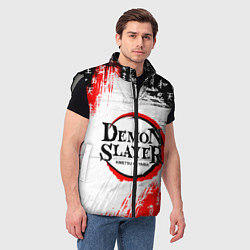 Мужской жилет КЛИНОК, РАССЕКАЮЩИЙ ДЕМОНОВ, цвет: 3D-светло-серый — фото 2
