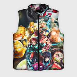 Мужской жилет КЛИНОК РАССЕКАЮЩИЙ ДЕМОНОВ ПЕРСОНАЖИ, цвет: 3D-светло-серый