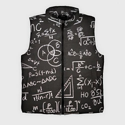 Мужской жилет Математические уравнения, цвет: 3D-черный