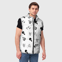 Мужской жилет Кровосток Паттерн Z, цвет: 3D-черный — фото 2