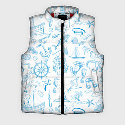Мужской жилет Морская тема, цвет: 3D-красный