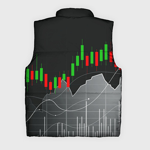 Мужской жилет BINANCE БИНАНС ГРАФИК / 3D-Красный – фото 2