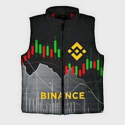 Мужской жилет BINANCE БИНАНС ГРАФИК, цвет: 3D-красный