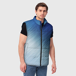 Мужской жилет Текстура Оттенки льда, цвет: 3D-черный — фото 2