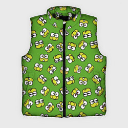 Мужской жилет Смайлы Лягушки, цвет: 3D-черный